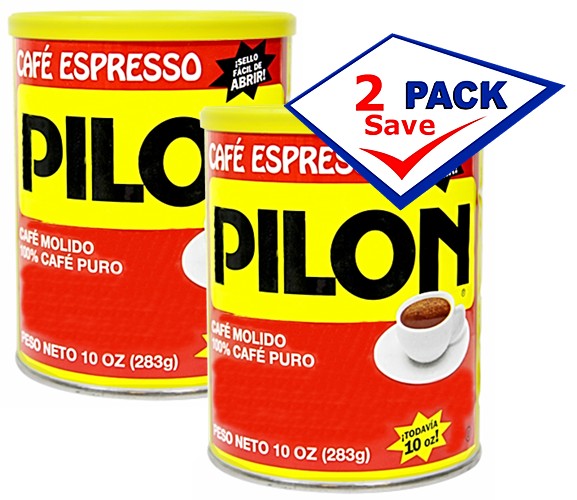 Pilon Cuban Coffee In Can Vacuum Packed 10 Oz Pack of 2
